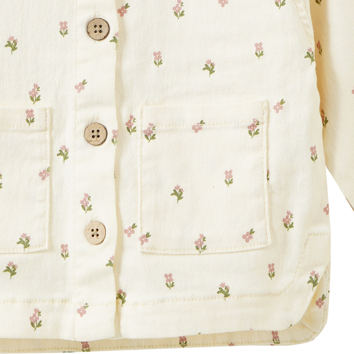 Baby Jeansjacke mit Blümchen