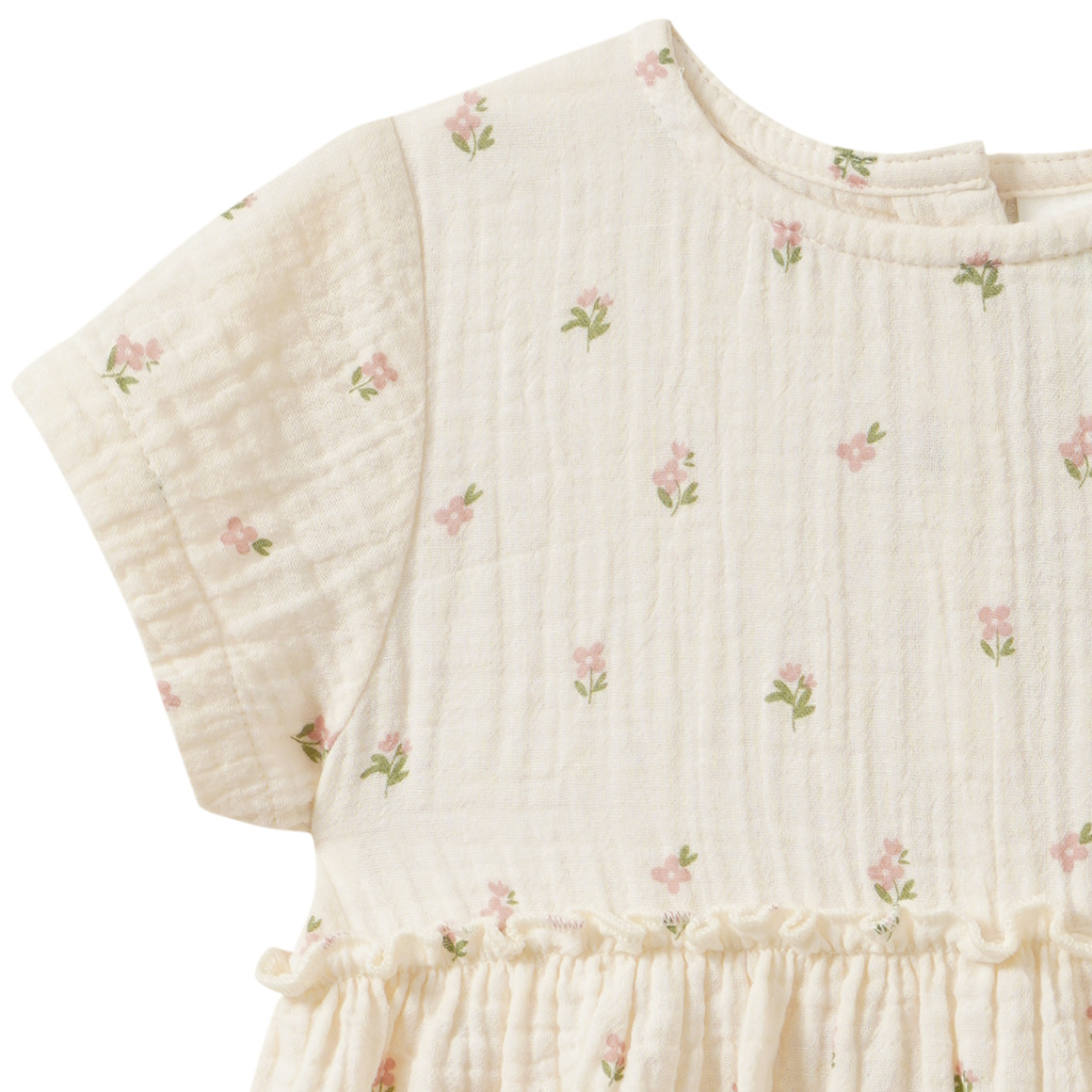 Baby Musselinbluse mit Blümchen