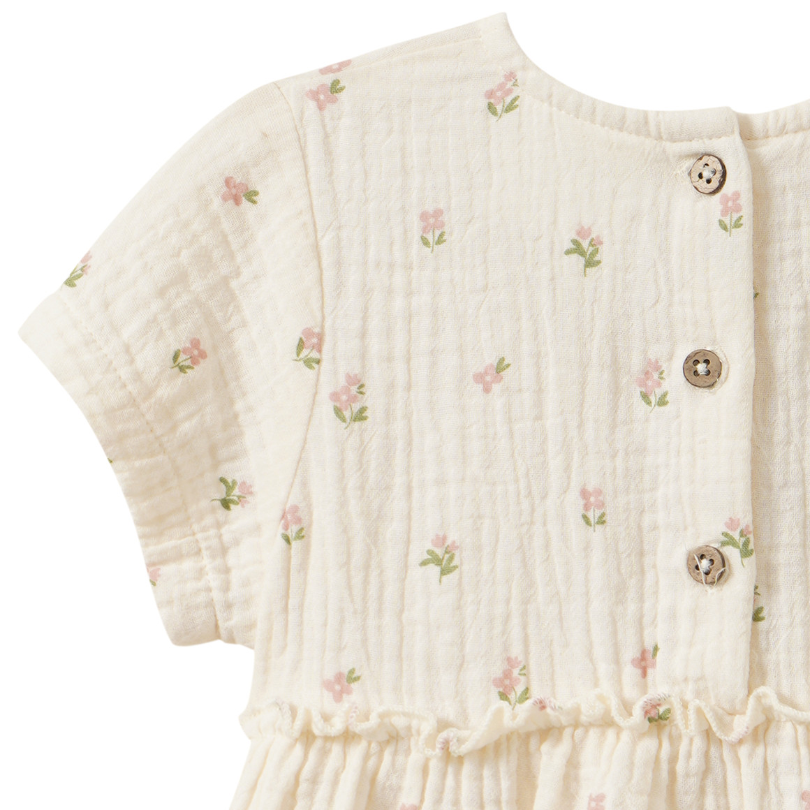 Baby Musselinbluse mit Blümchen