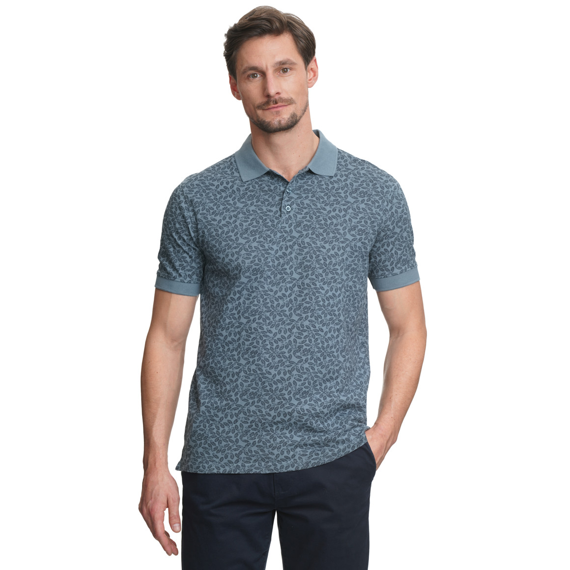 Herren Poloshirt mit Muster