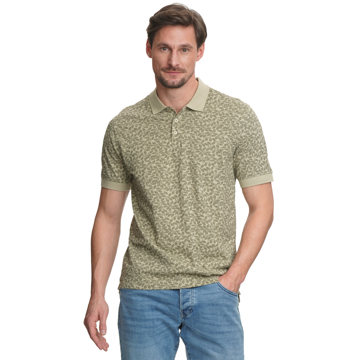 Herren Poloshirt mit Muster