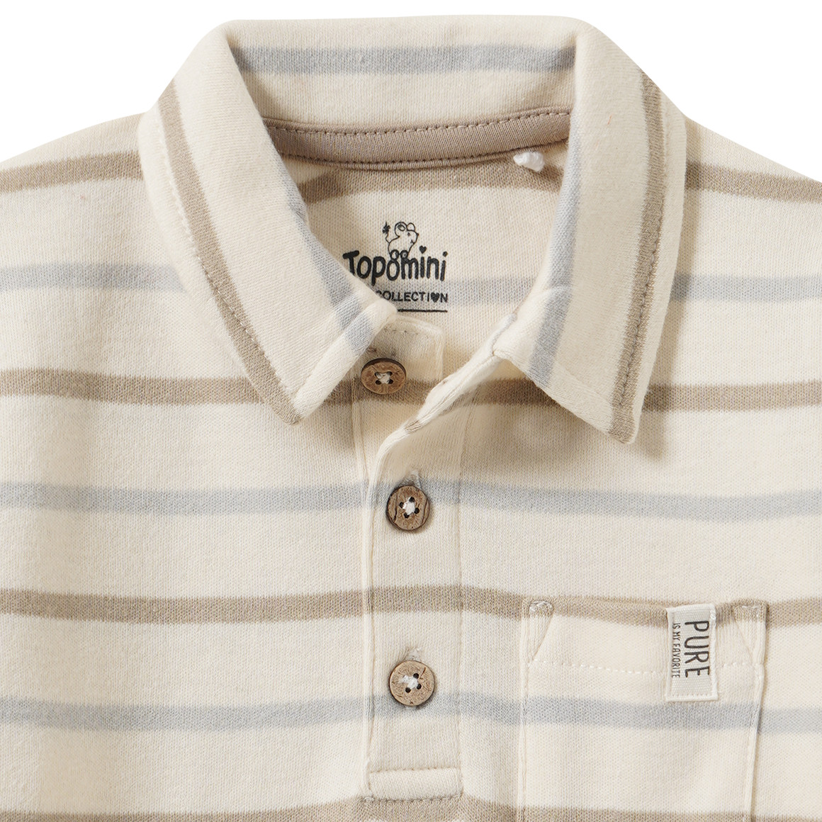 Baby Poloshirt mit Streifen