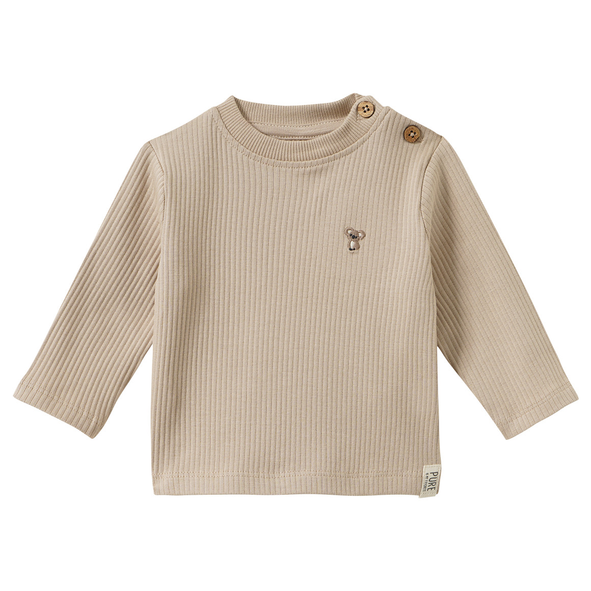 Newborn shirt met lange mouw, koalaborduursel