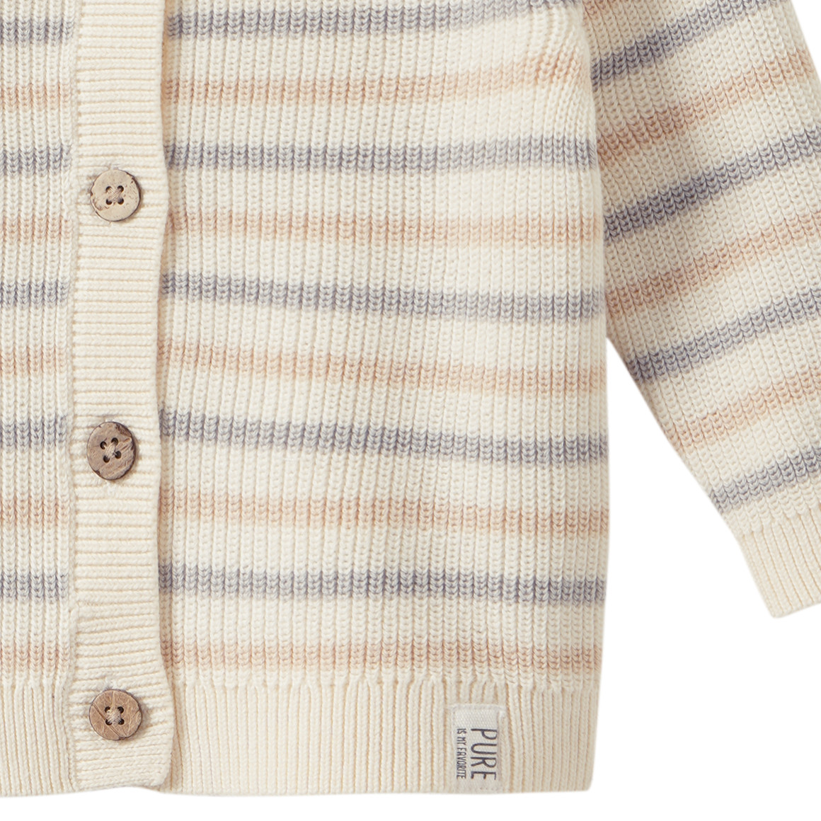 Newborn Strickjacke mit Streifen