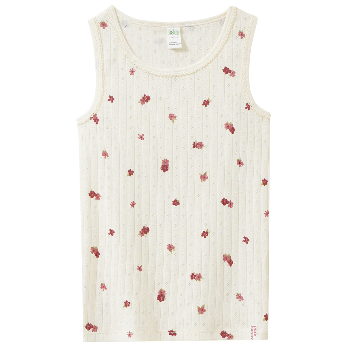 2 Mädchen Unterhemden aus Bio-Baumwolle