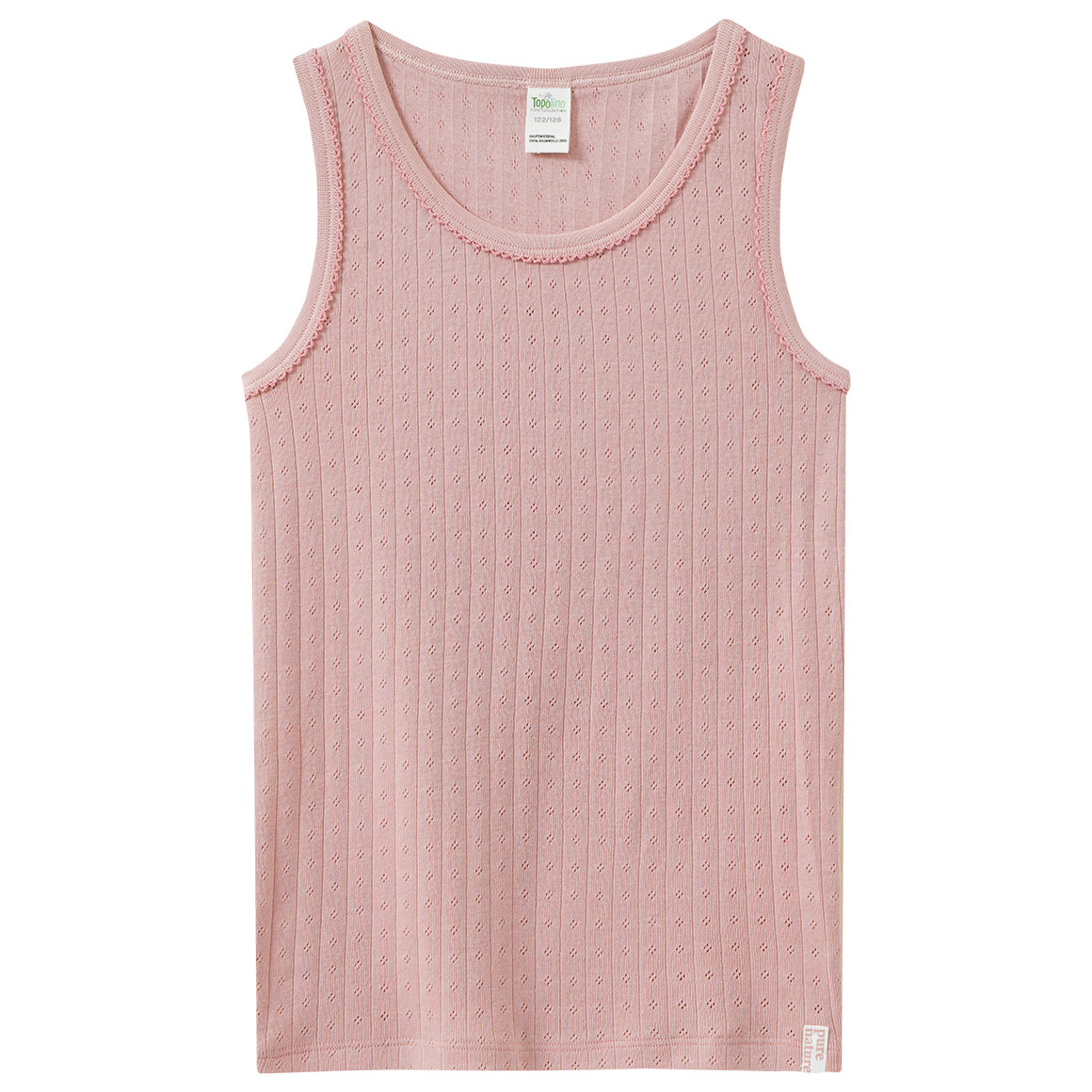 2 Mädchen Unterhemden aus Bio-Baumwolle