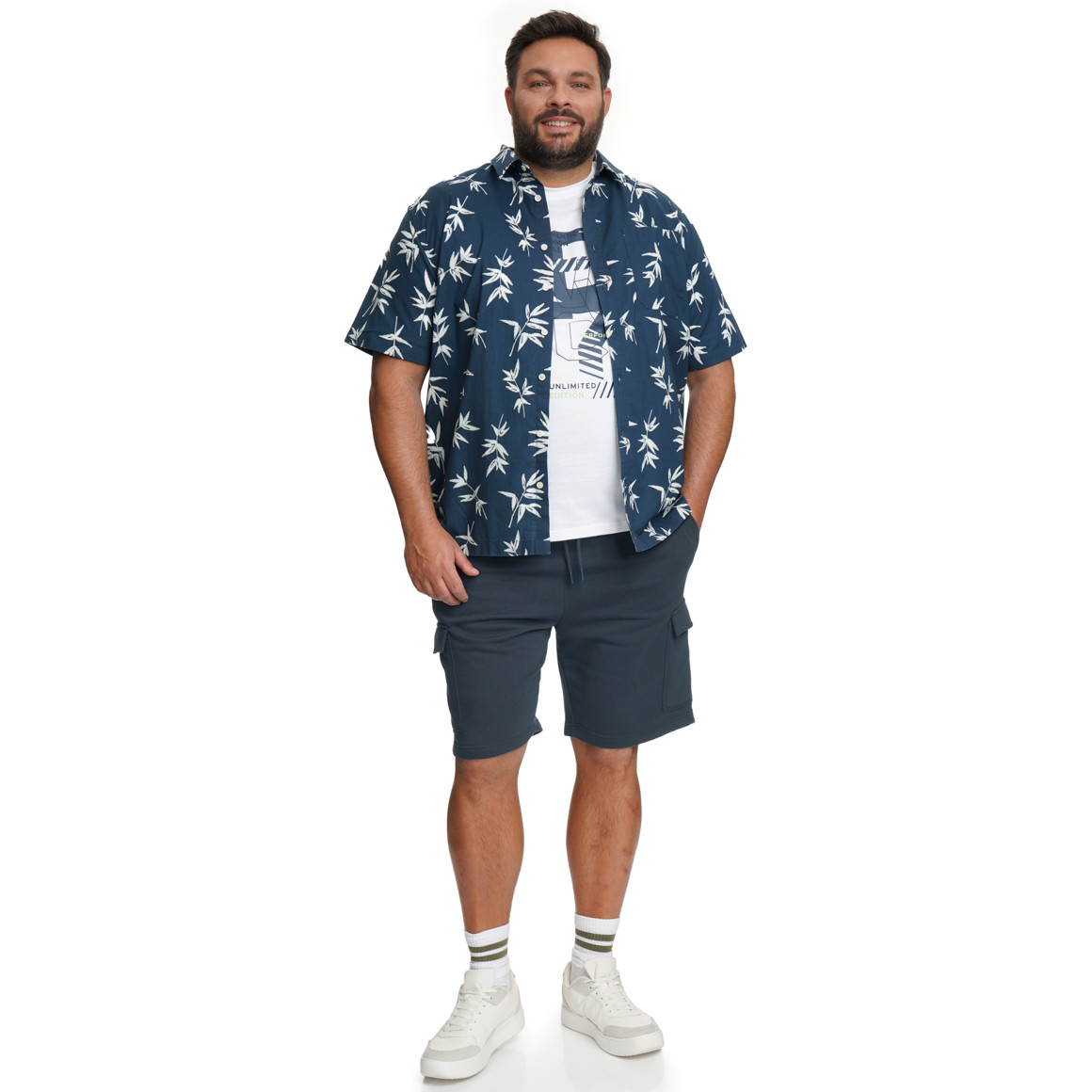 Herren Sweatshorts in Unifarben