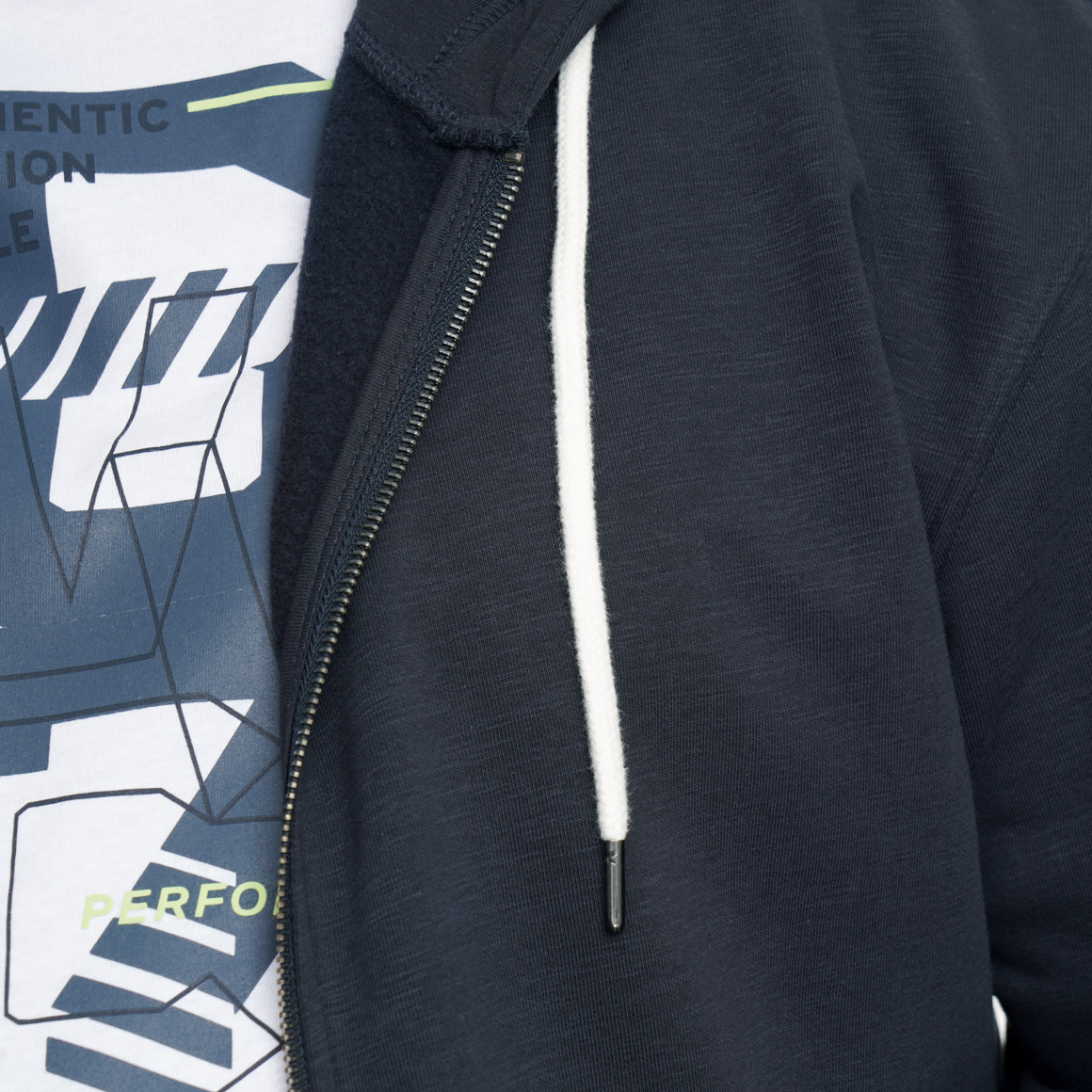 Herren Sweatjacke in Unifarben