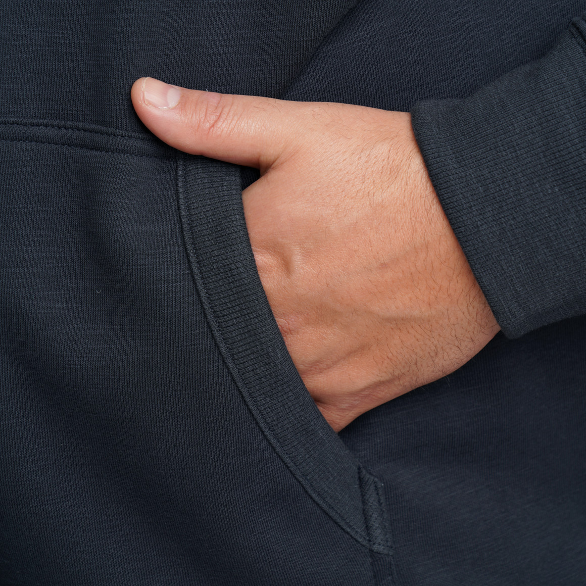 Herren Sweatjacke in Unifarben