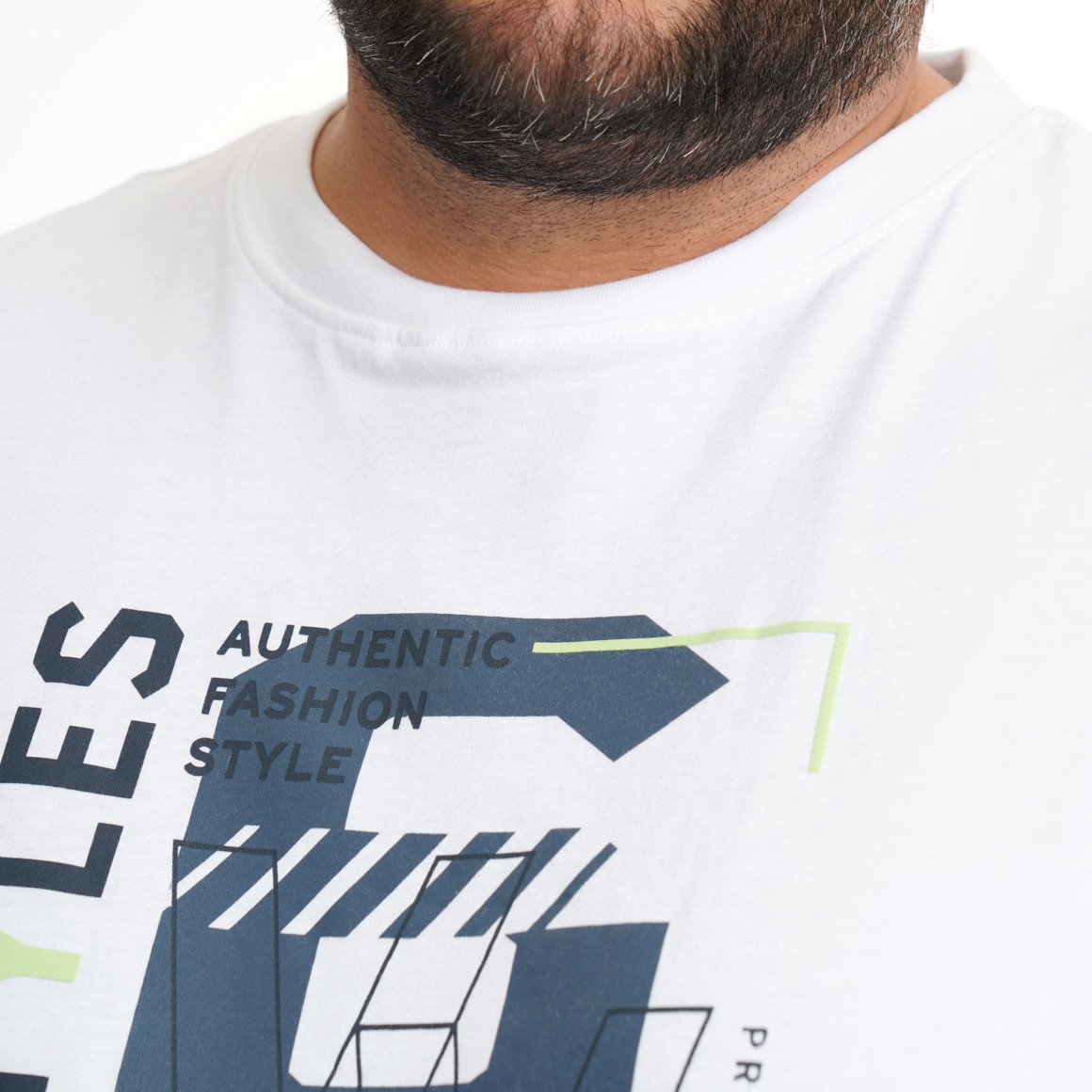 Herren-T-Shirt mit großem Print