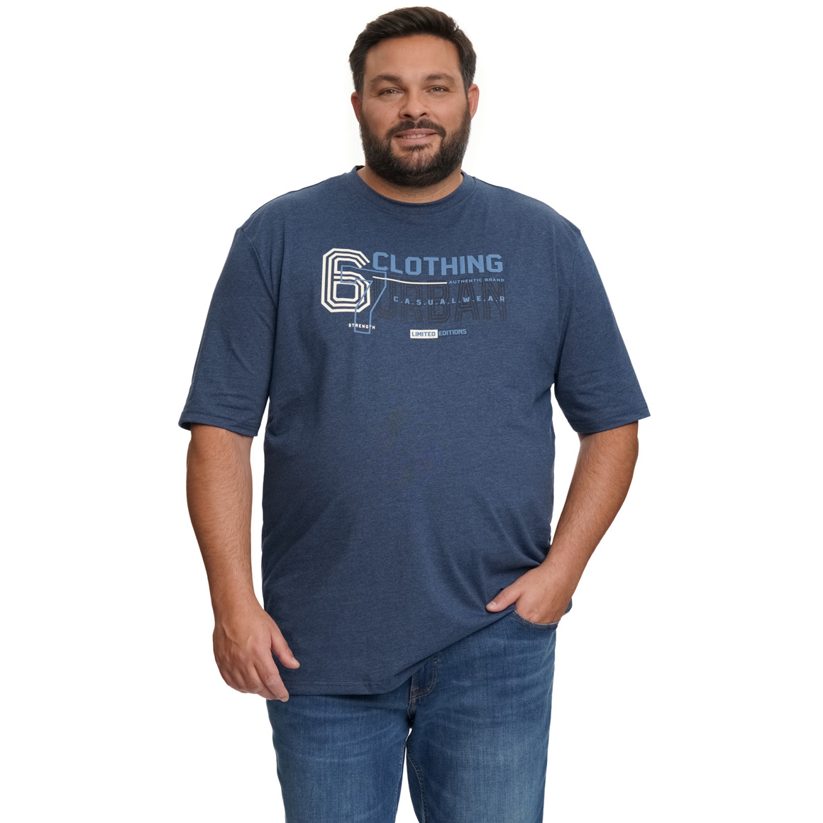 Herren-T-Shirt mit großem Print