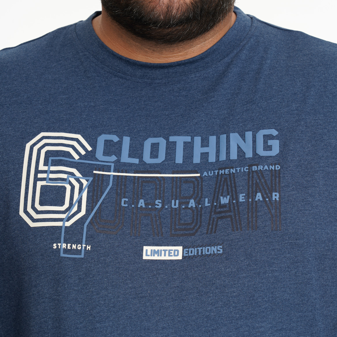 Herren-T-Shirt mit großem Print