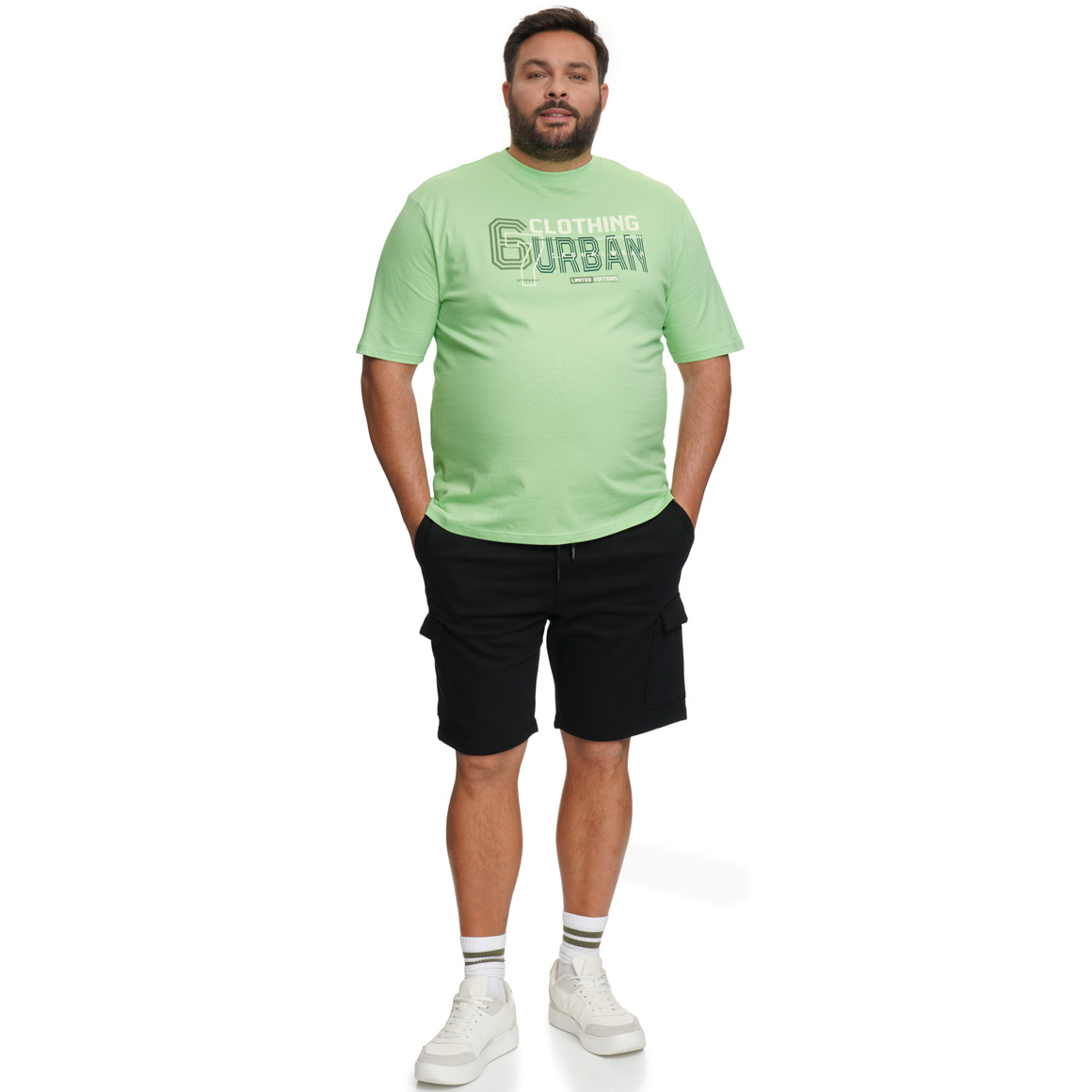 Herren-T-Shirt mit großem Print