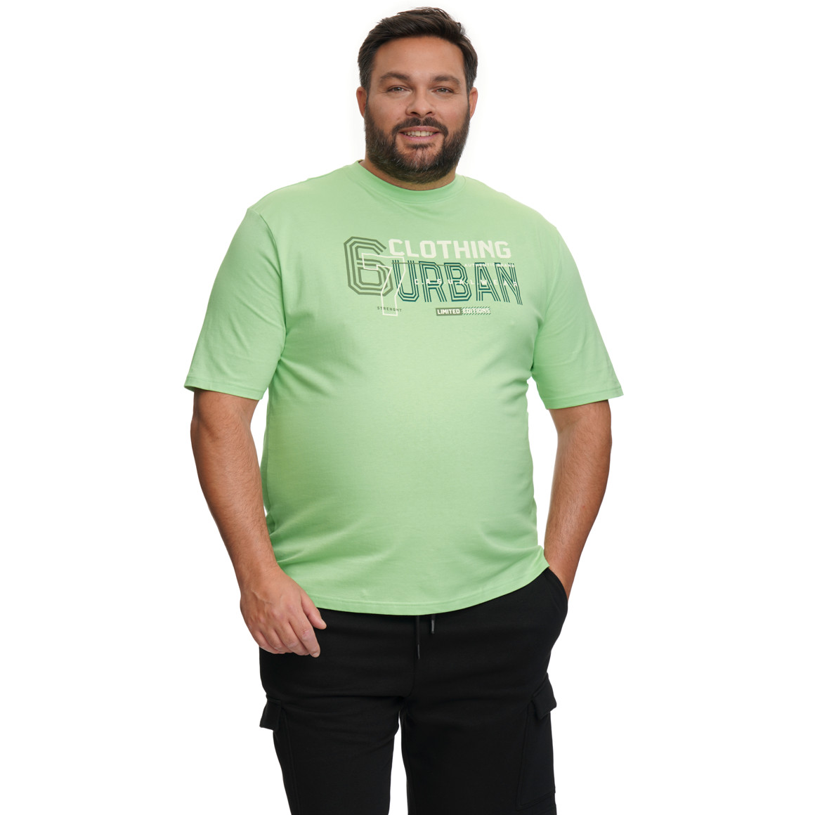 Herren-T-Shirt mit großem Print