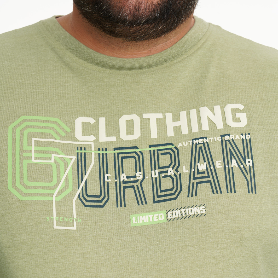 Herren-T-Shirt mit großem Print