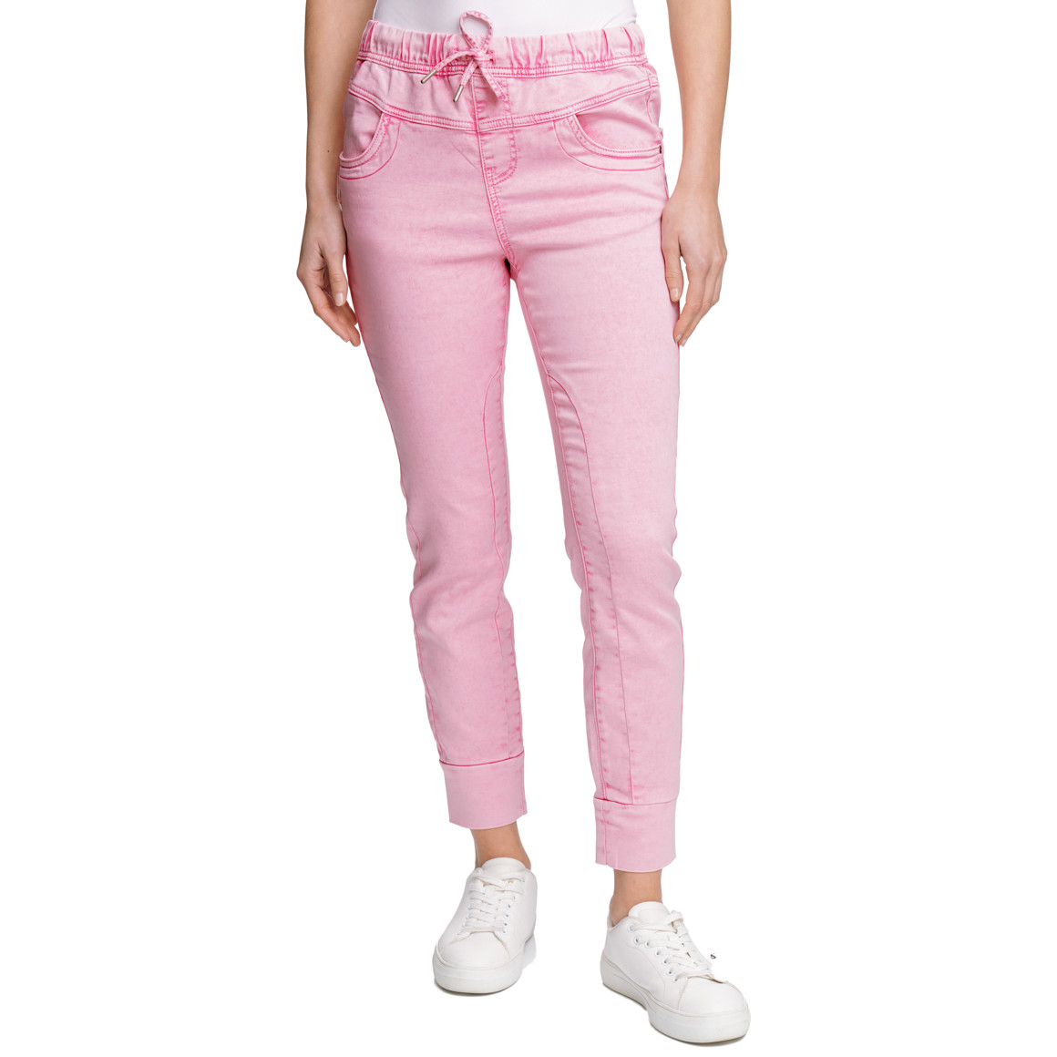 Damen Jeggings mit Used-Waschung