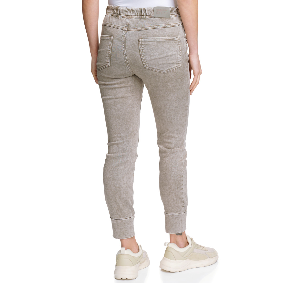 Damen Jeggings mit Used-Waschung