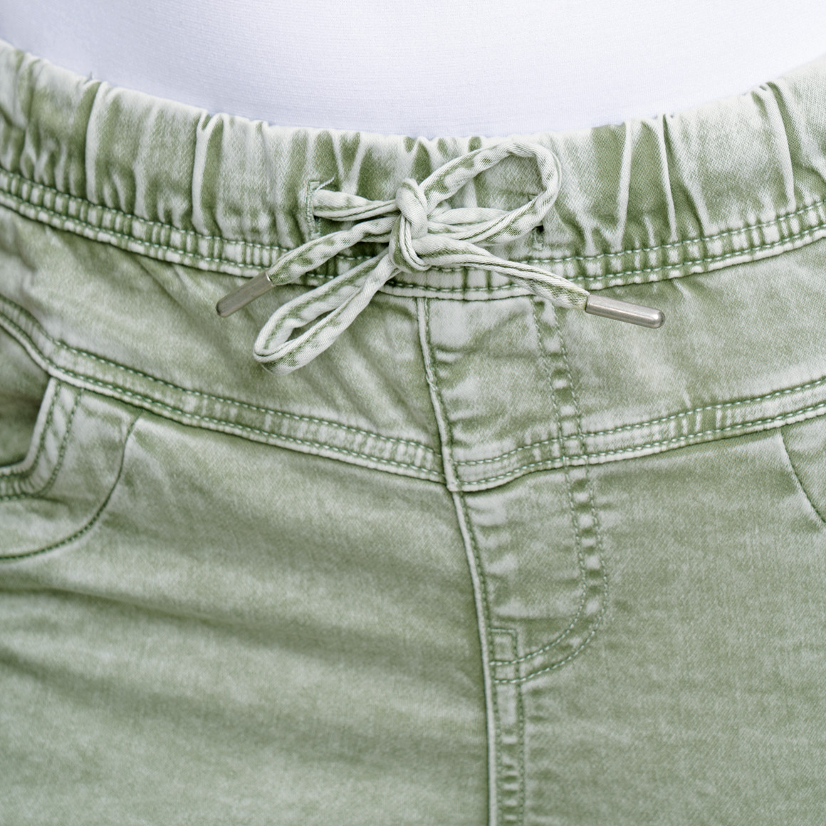 Damen Jeggings mit Used-Waschung