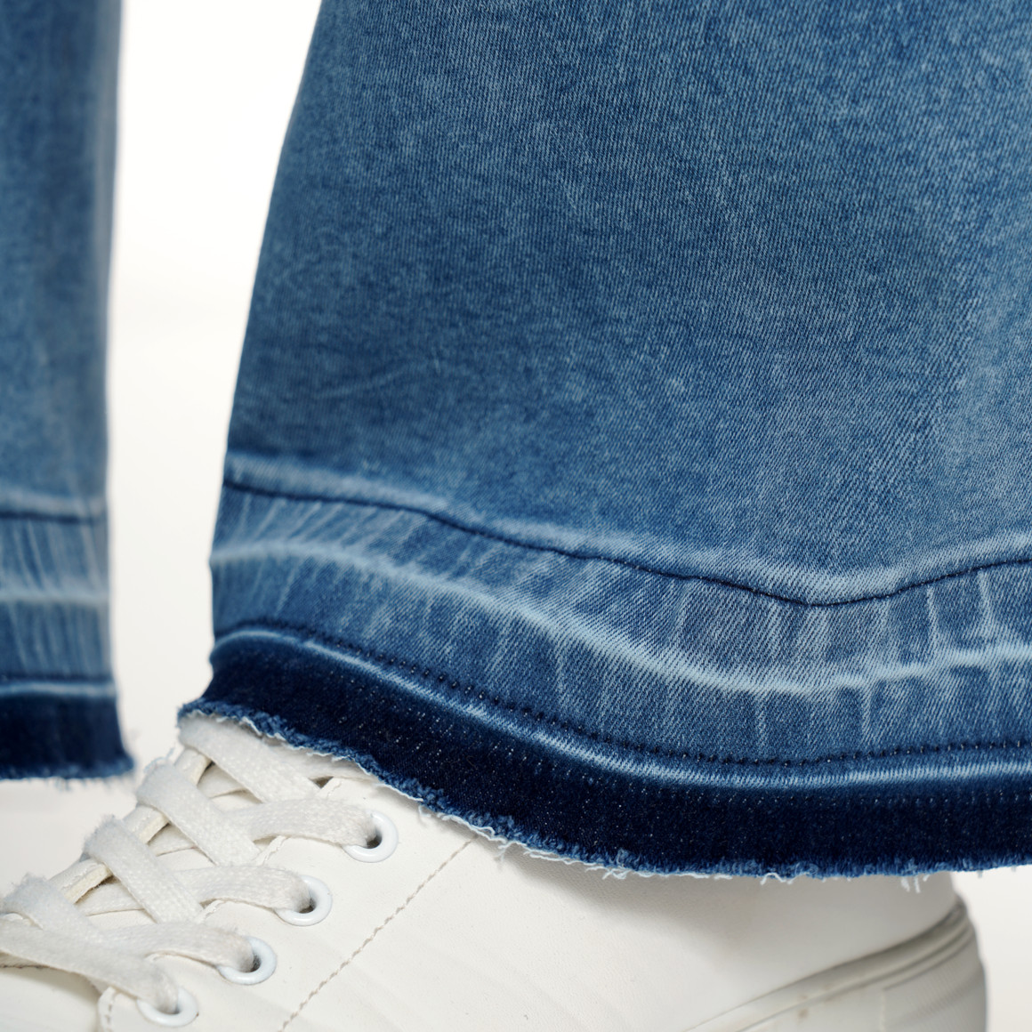 Damen Wide-Leg-Jeans im Cropped-Style