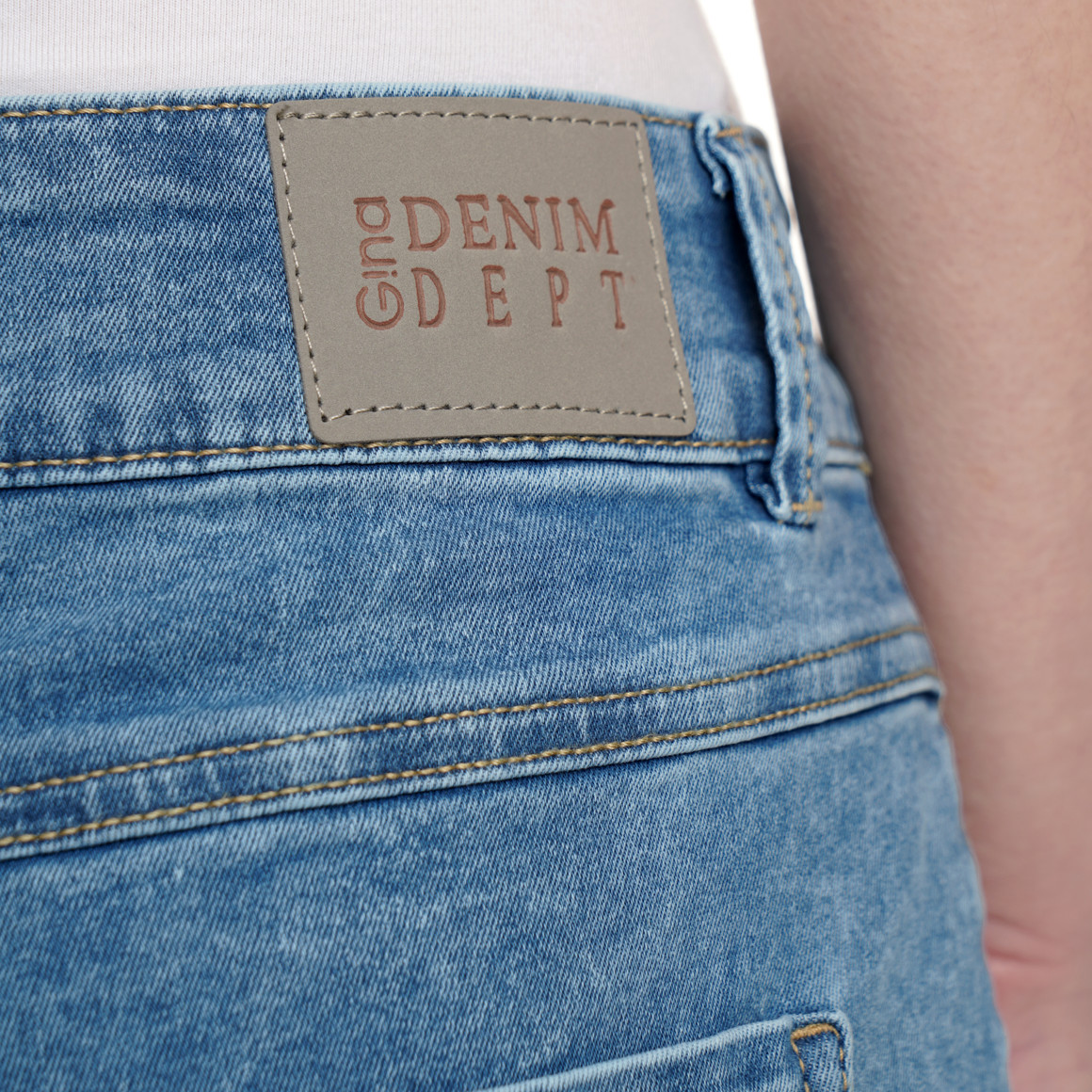 Damen Wide-Leg-Jeans im Cropped-Style