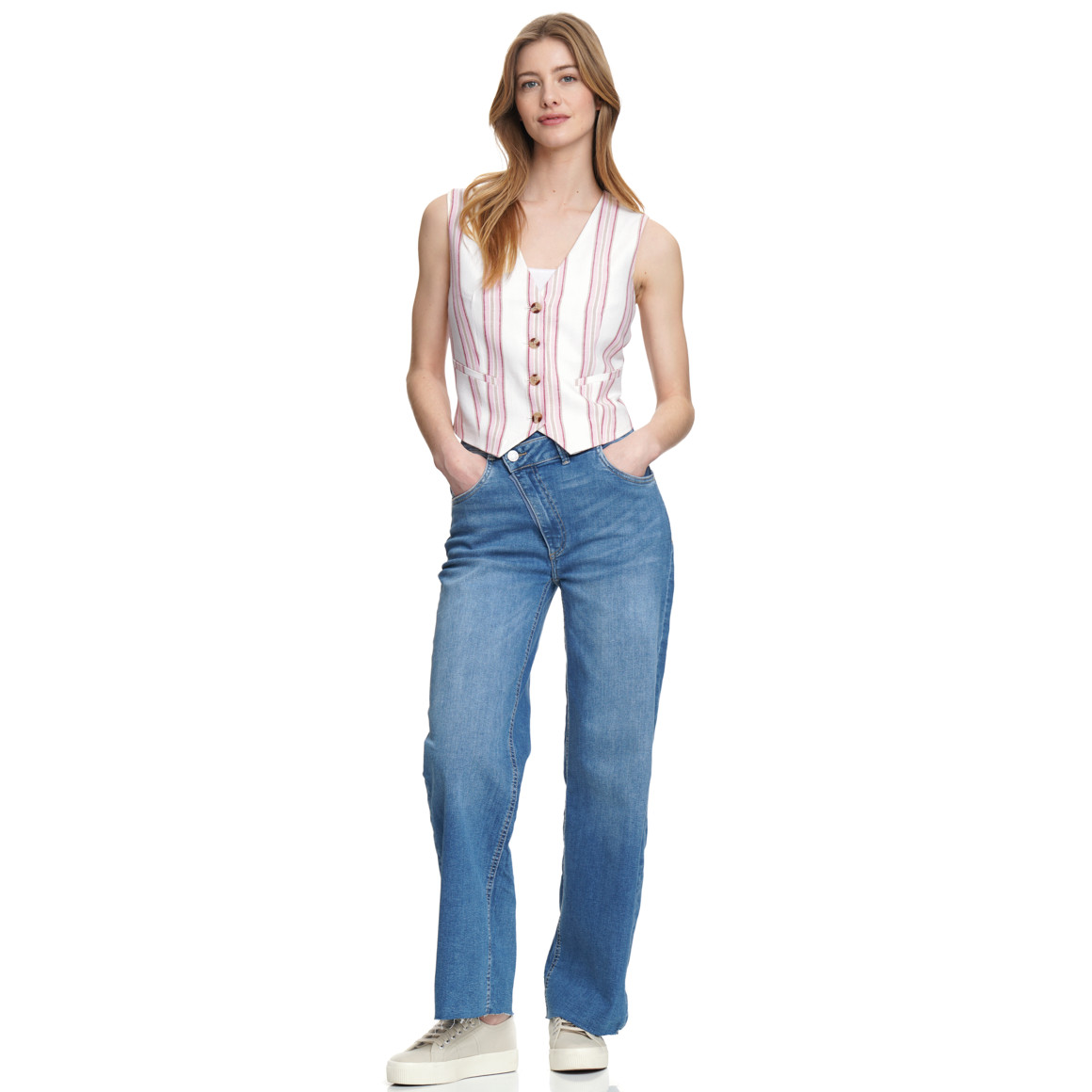 Damen Straight-Jeans im Relaxed-Style