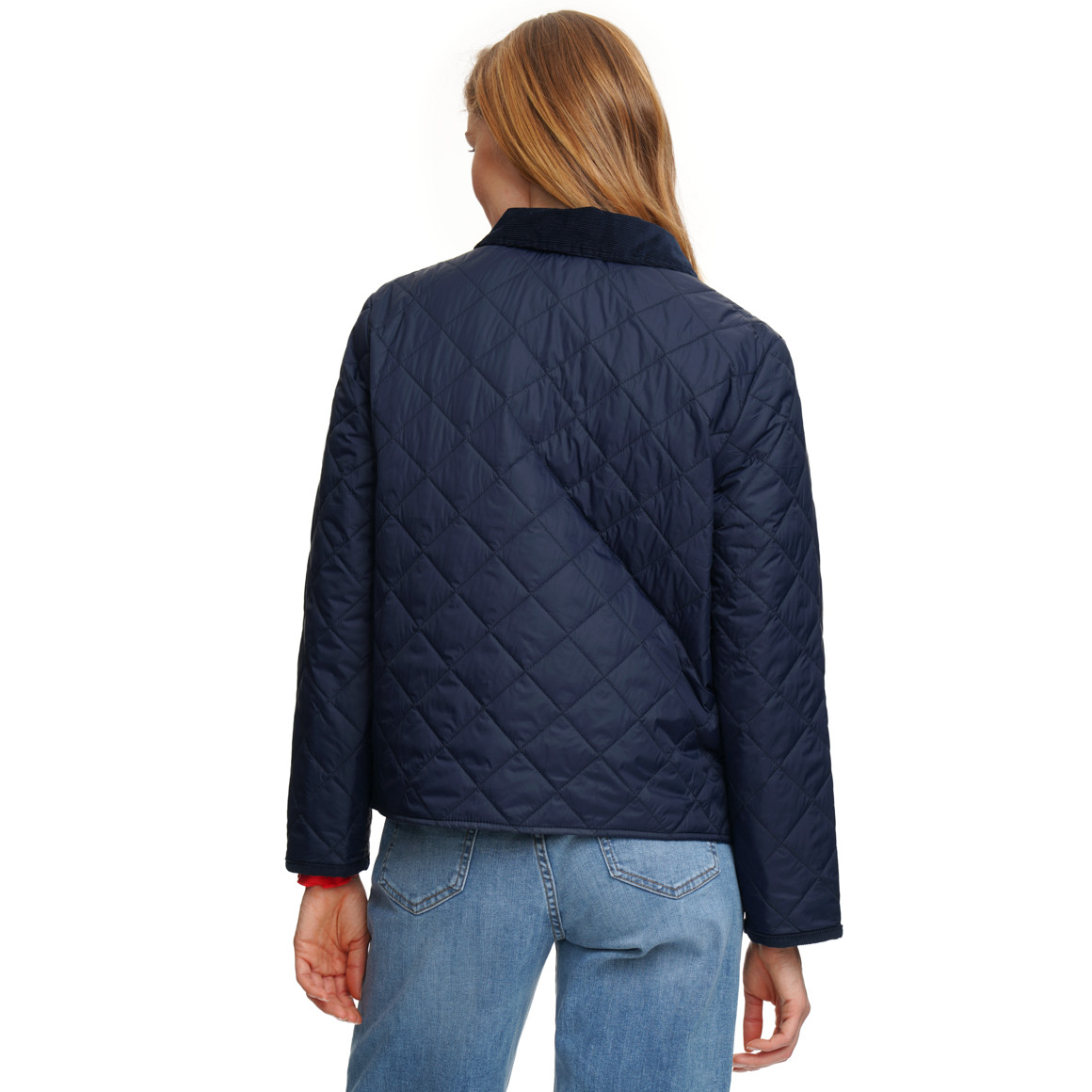 Damen Steppjacke mit Cordkragen