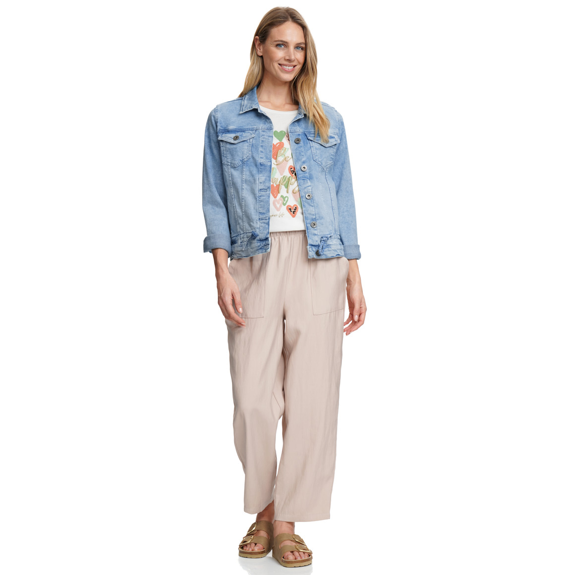 Damen Jeansjacke mit Knöpfen