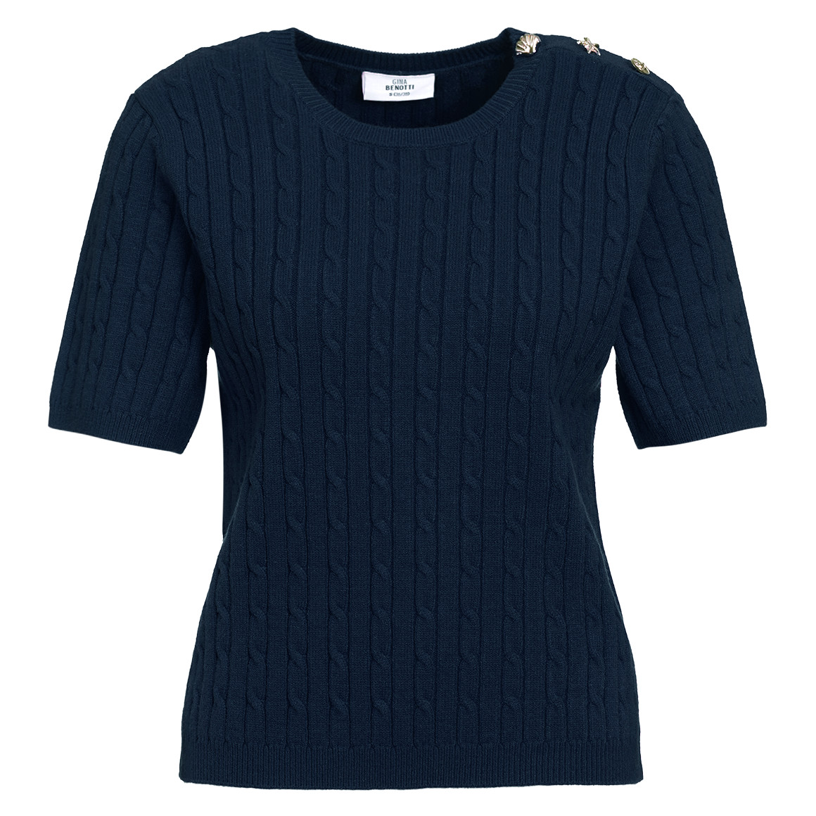 Damen Strickpullover mit Zopfmuster