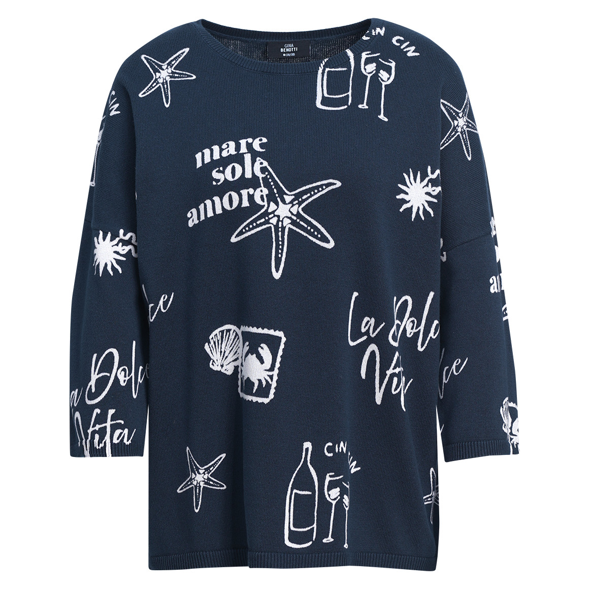 Damen Strickpullover mit maritimen Motiven