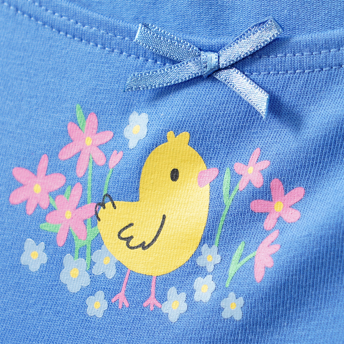 5 Mädchen Pantys mit Blümchen-Print