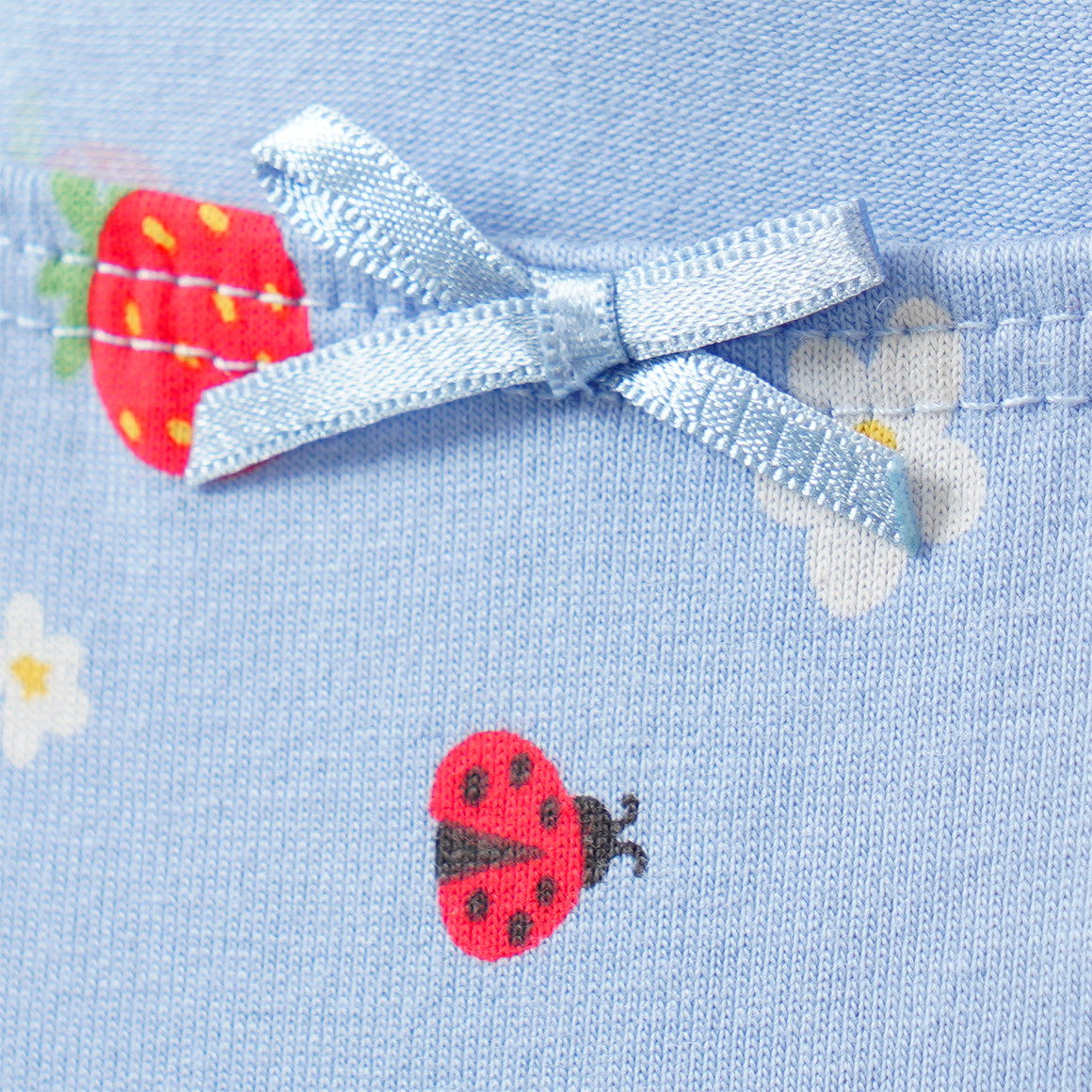 5 Mädchen Pantys mit Erdbeer-Print