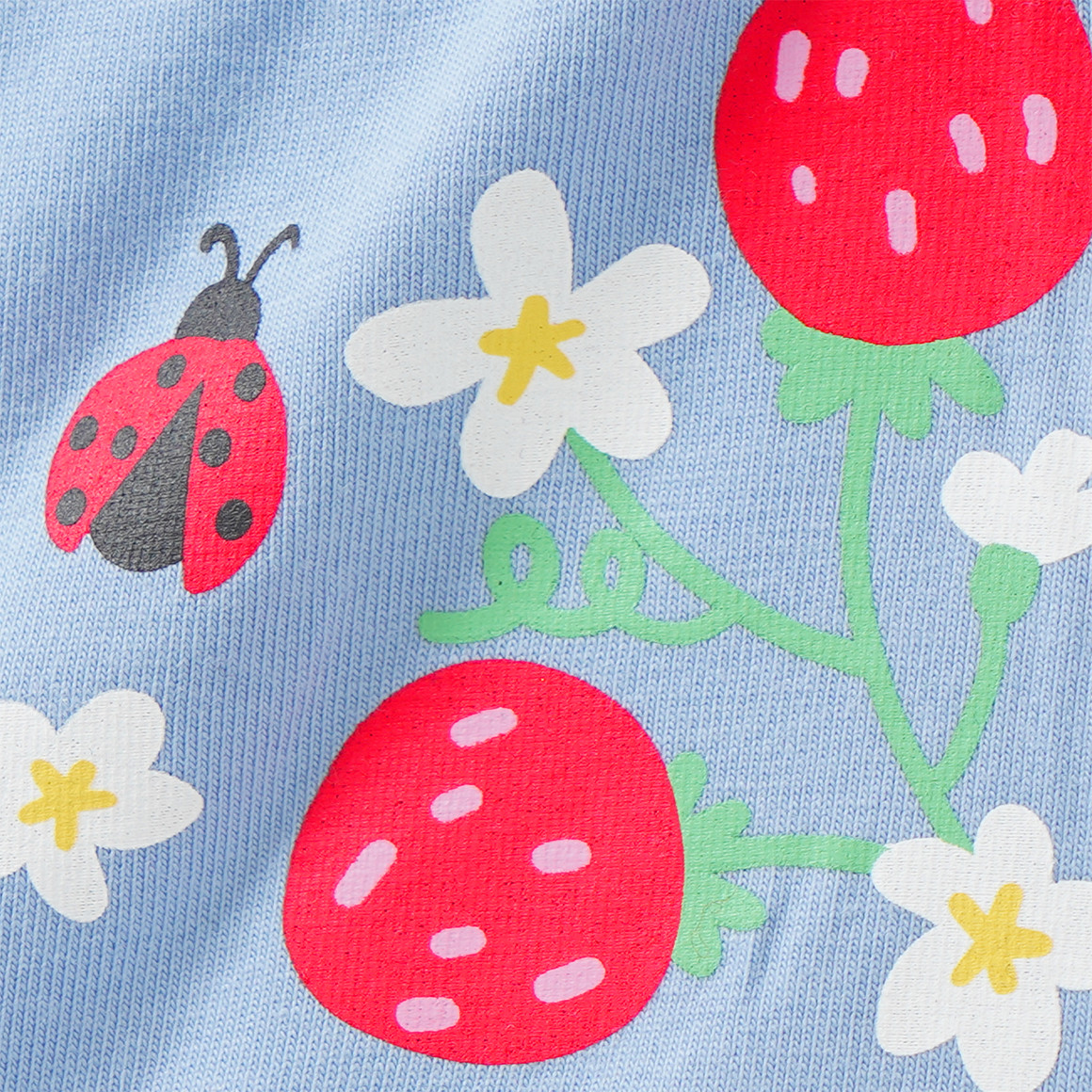 5 Mädchen Pantys mit Erdbeer-Print