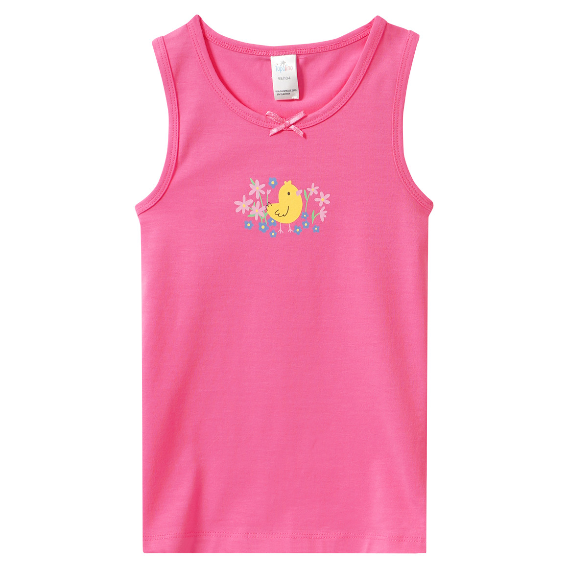 3 Mädchen Unterhemden mit Blumen-Print