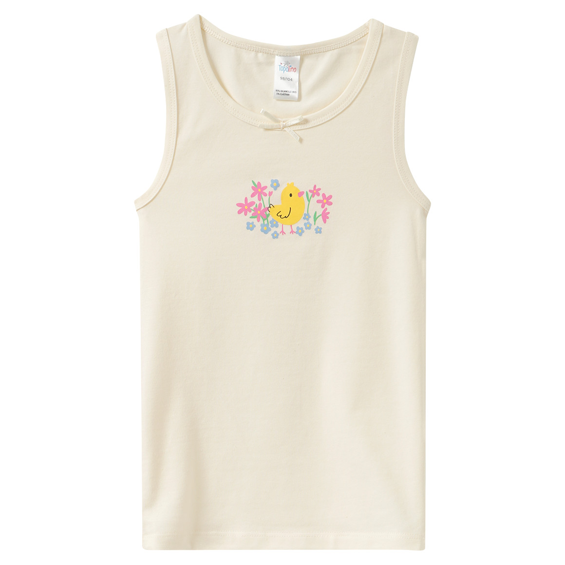 3 Mädchen Unterhemden mit Blumen-Print