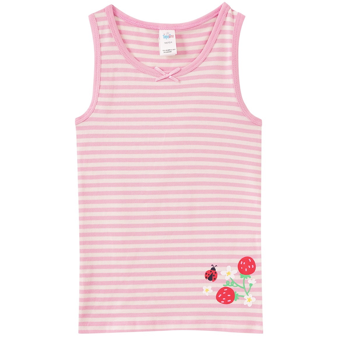 3 Mädchen Unterhemden mit Blumen-Print