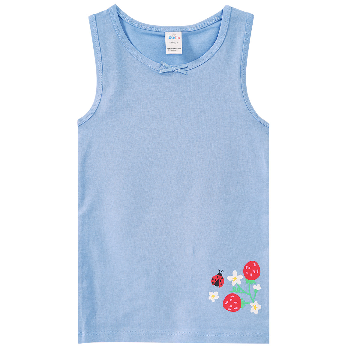 3 Mädchen Unterhemden mit Blumen-Print