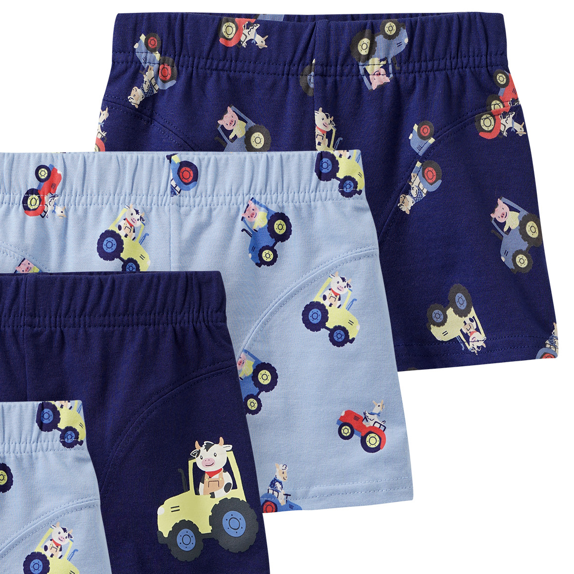 5 Jungen Boxer mit Bauernhof-Motiven