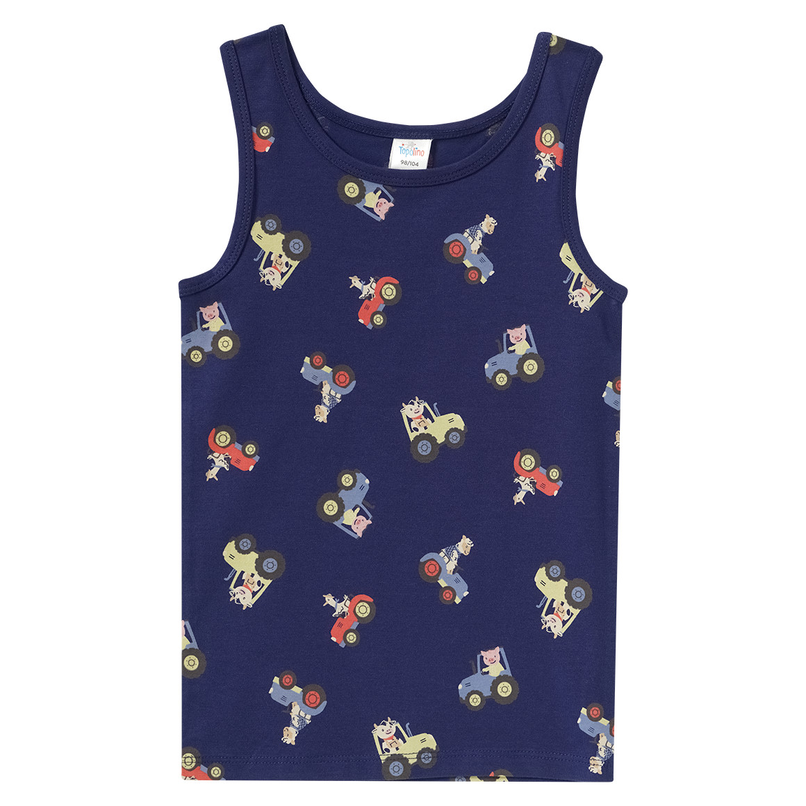 3 Jungen Unterhemden in verschiedenen Dessins