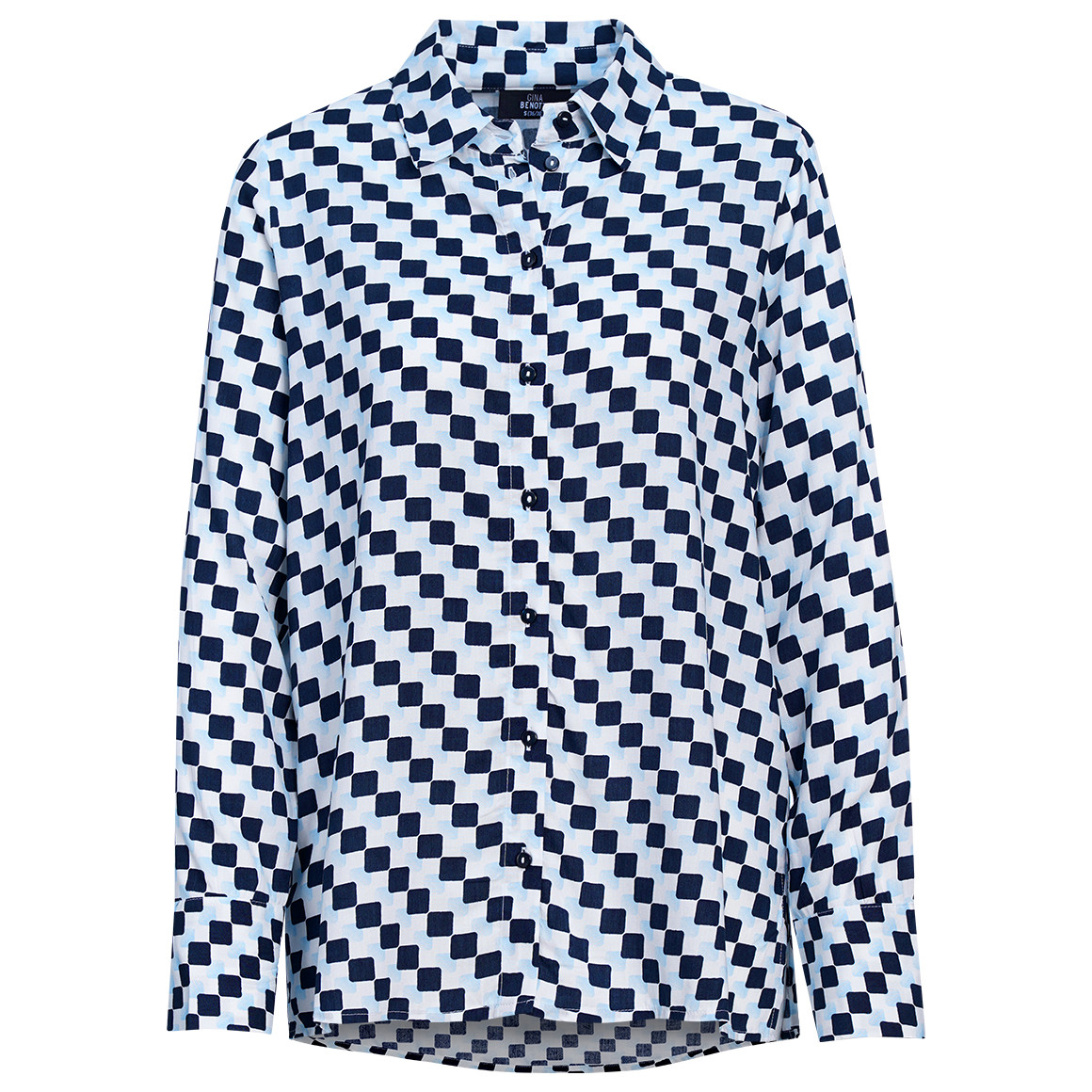 Damen Hemdbluse mit Knopfleiste