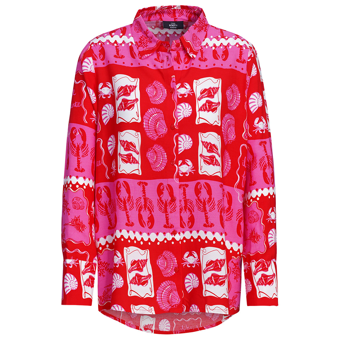 Damen Hemdbluse mit Knopfleiste