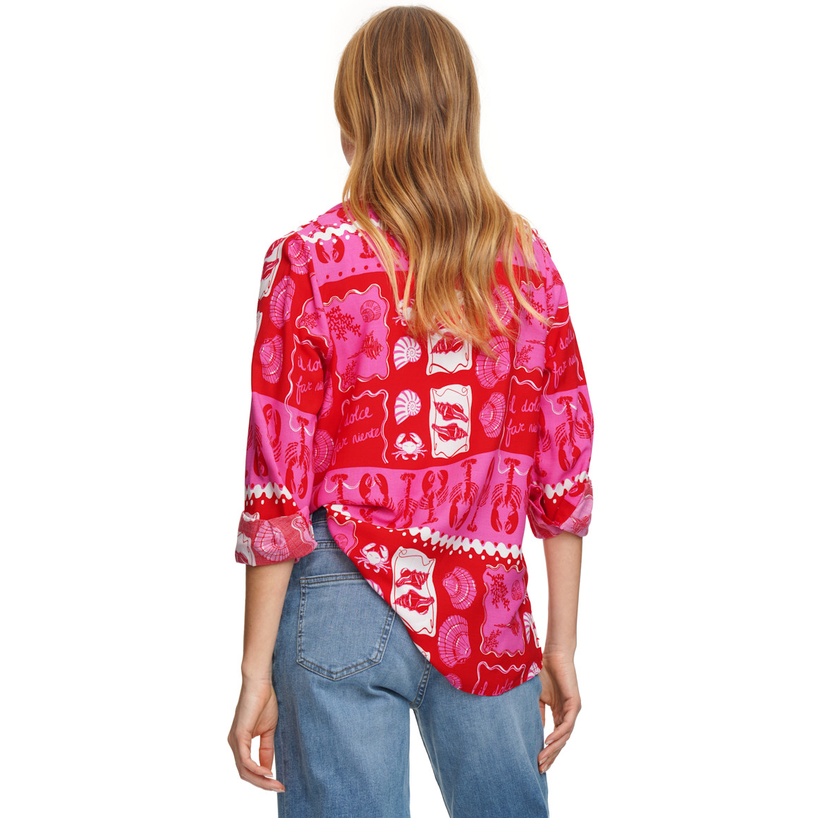 Damen Hemdbluse mit Knopfleiste