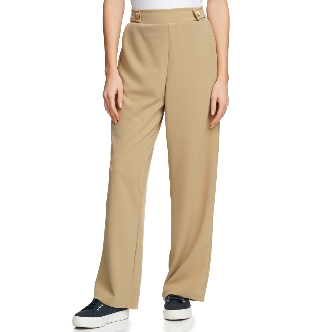 Damen Wide-Leg-Hose mit Komfortbund