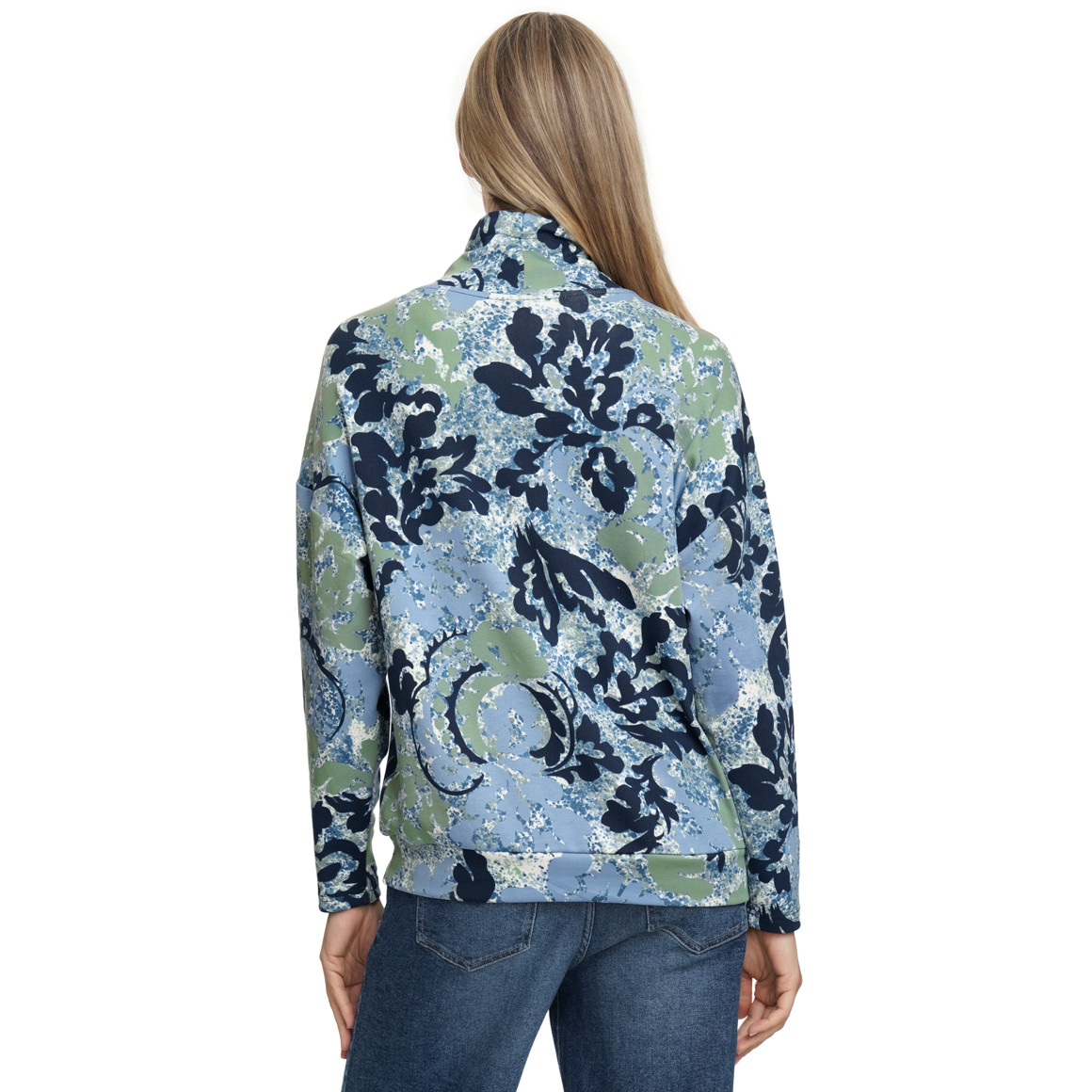 Damen Sweatshirt mit Stehkragen