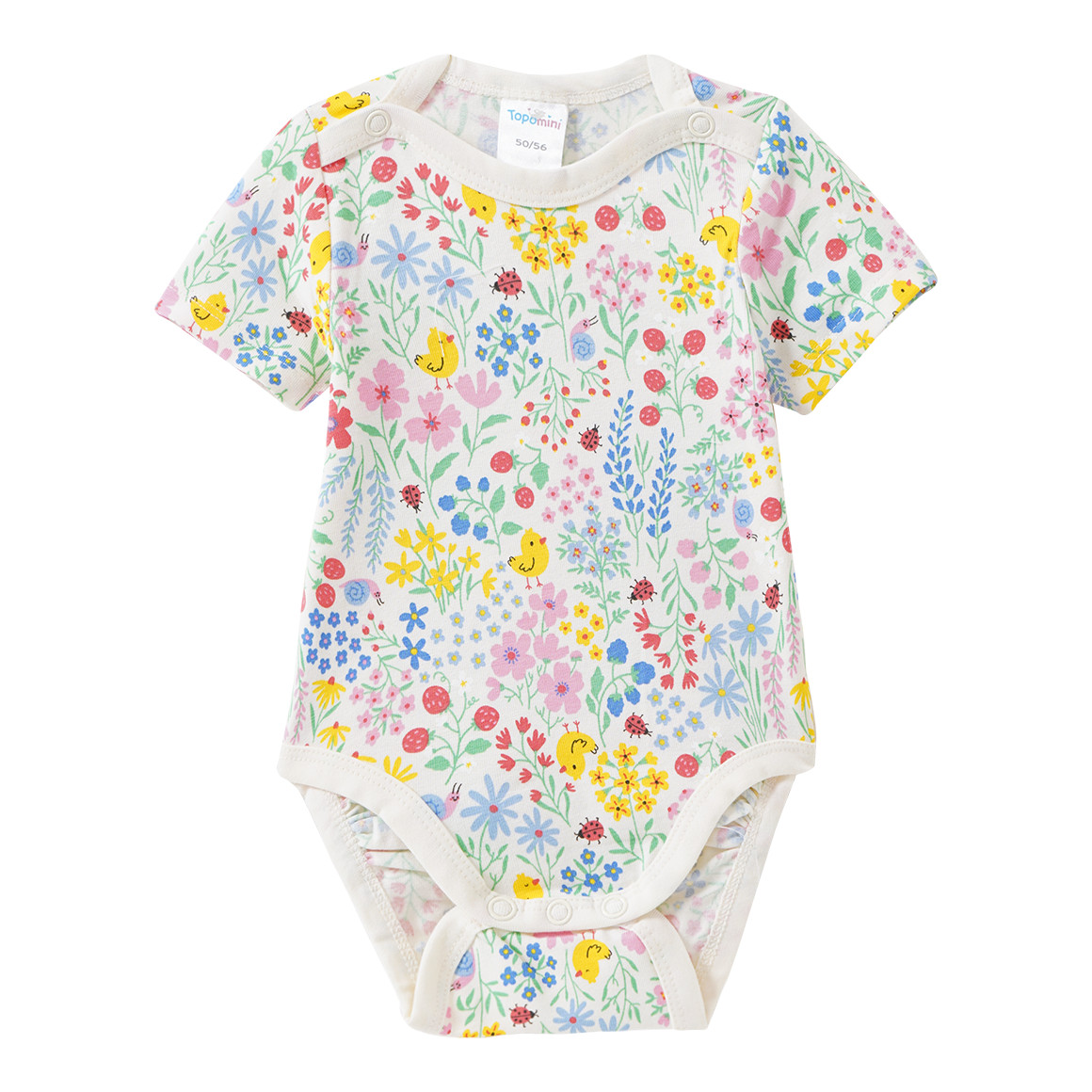 5 Baby Bodys in verschiedenen Dessins
