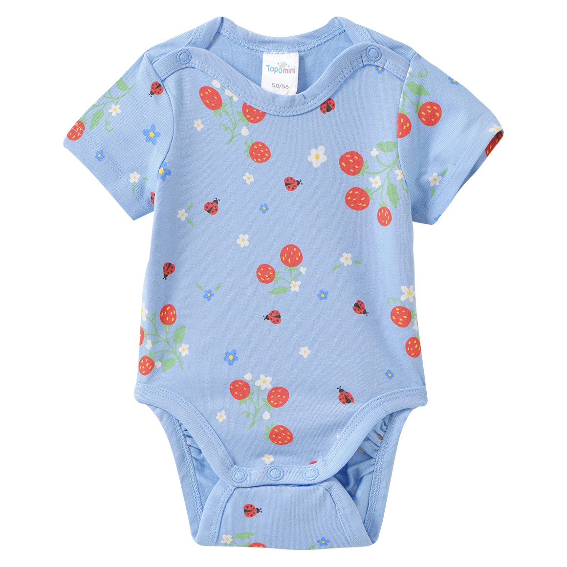 5 Baby Bodys in verschiedenen Dessins