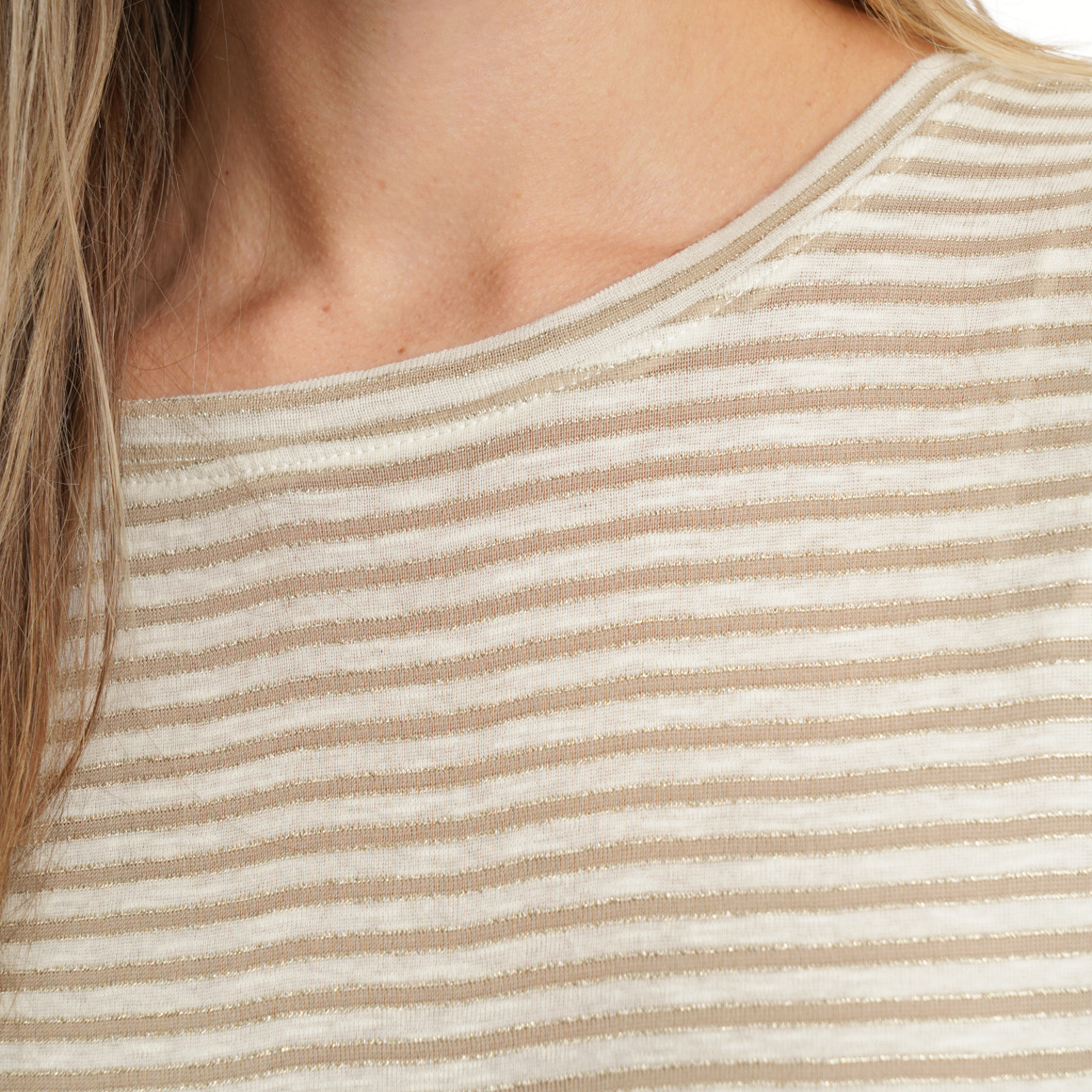 Damen T-Shirt mit Effektgarn