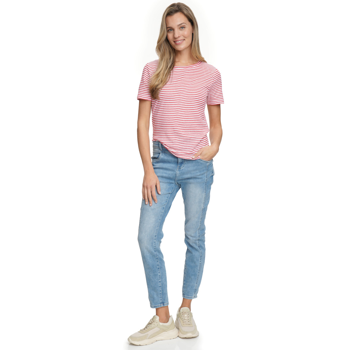 Damen T-Shirt mit Effektgarn