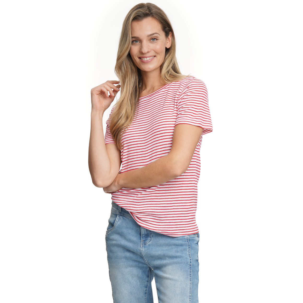 Damen T-Shirt mit Effektgarn