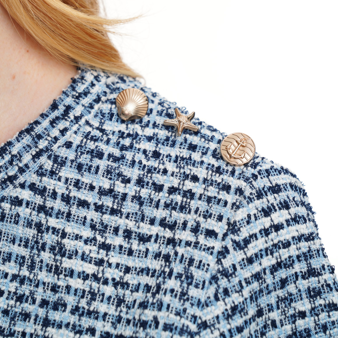 Damen Sweatshirt in Bouclé-Optik