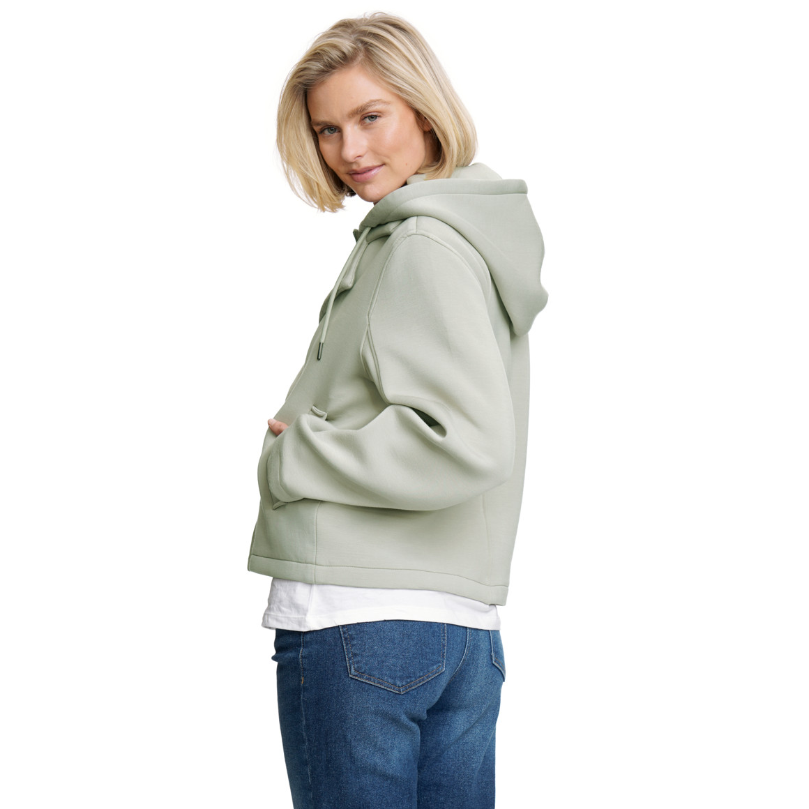 Damen Kurzjacke mit Kapuze